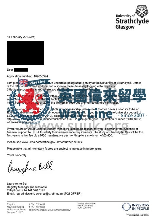 英國斯特拉思克萊德大學藥物分析學碩士