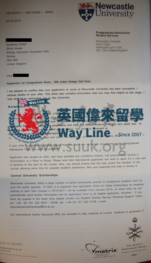 英國紐卡斯爾大學城市設計碩士