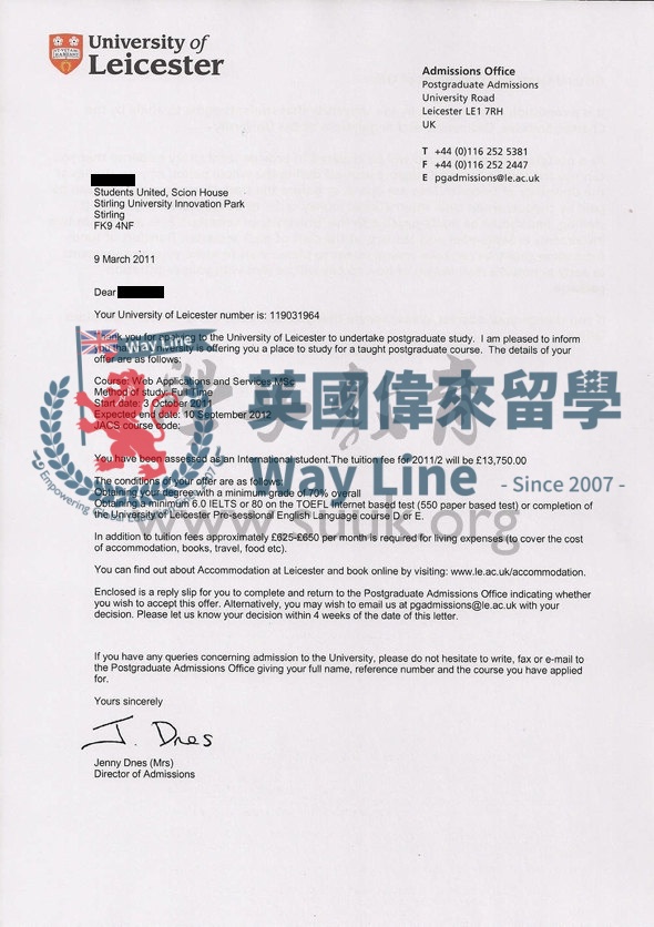 英國萊斯特大學網絡應用和服務學碩士