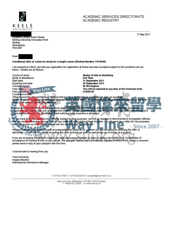 英國基爾大學市場學碩士