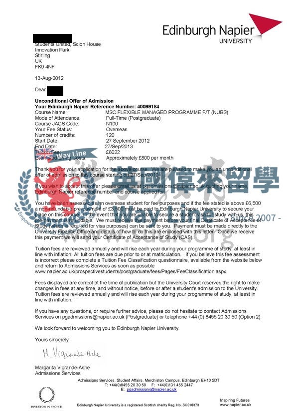 英國愛丁堡龍比亞大學管理學碩士