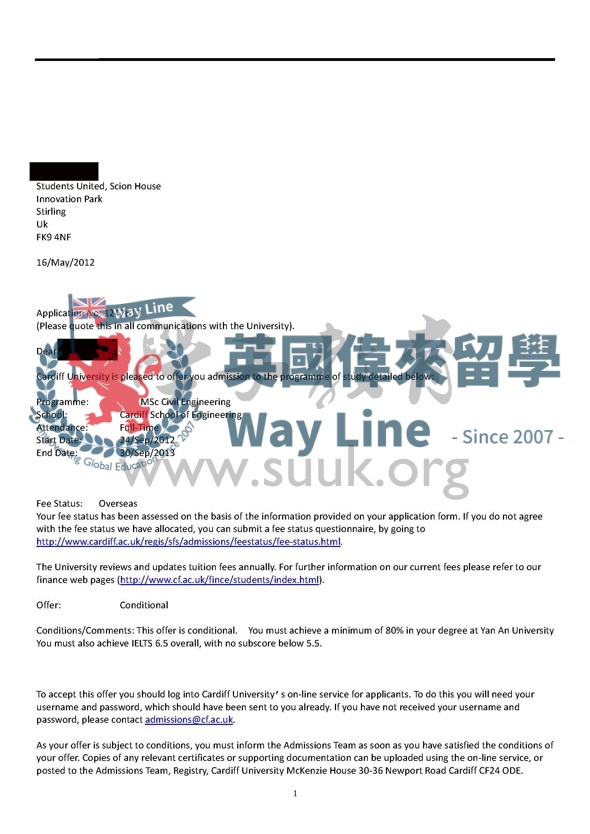 英國卡迪夫大學土木工程碩士