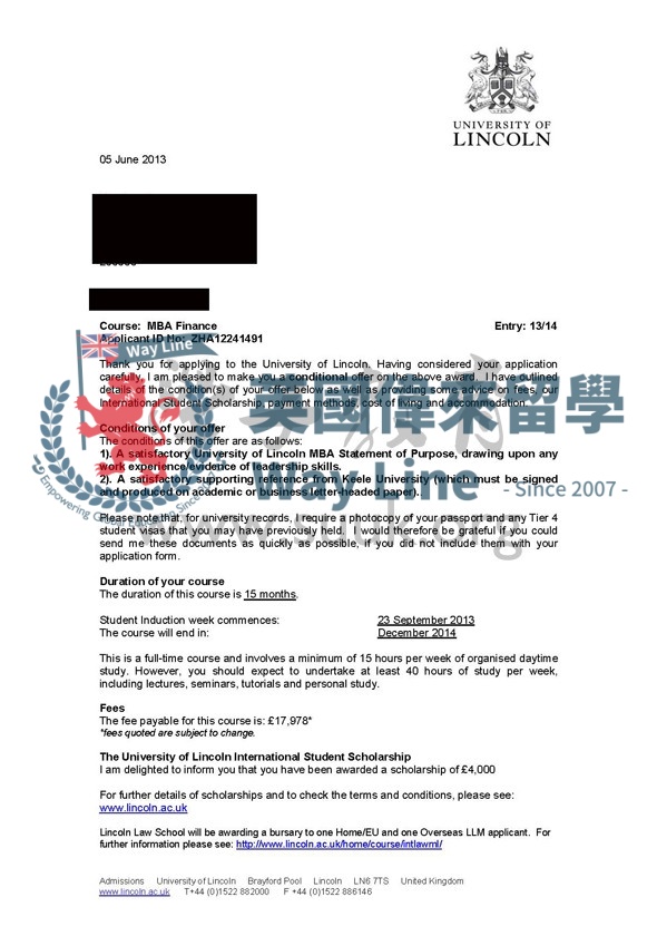 英國林肯大學MBA財經專業