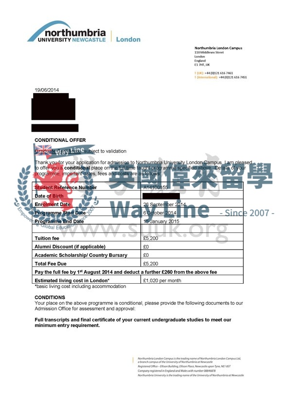 英國諾桑比亞大學大衆傳播管理碩士