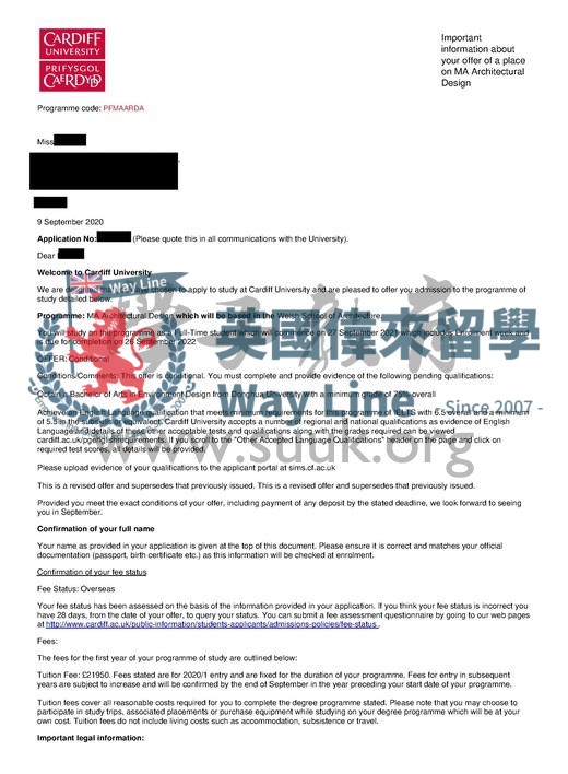 英國卡迪夫大學建築設計碩士