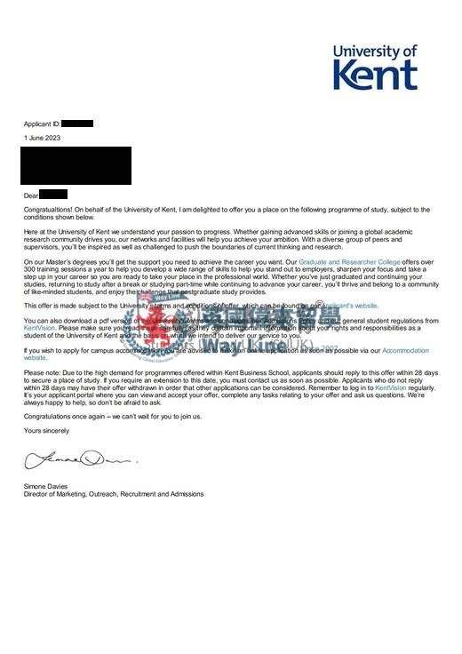 英國肯特大學國際商業與管理碩士