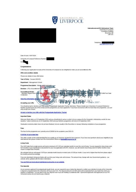英國利物浦大學管理學碩士