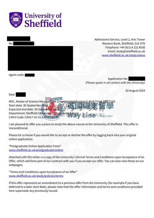 英國謝菲爾德大學管理學碩士（國際商務）
