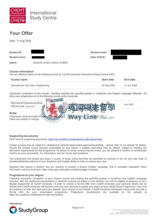 英國卡迪夫大學國際大一工程+機械工程學士