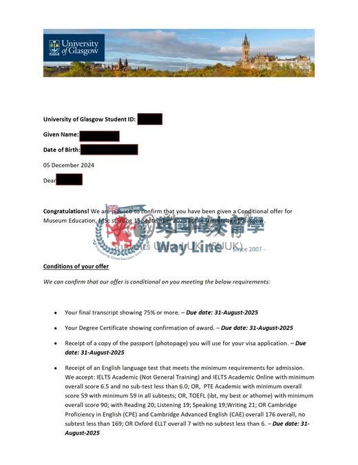 英國格拉斯哥大學博物館教育碩士